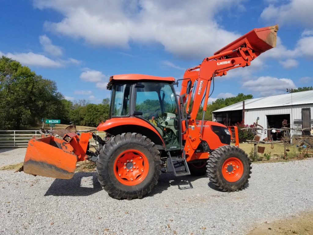 Kubota M6060 Tractor with Box Blade and Front End Loader FSBO Auction