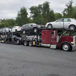 2018 Peterbilt 389 with 2018 Cottrell CX-11HCS 10 Car Carrier