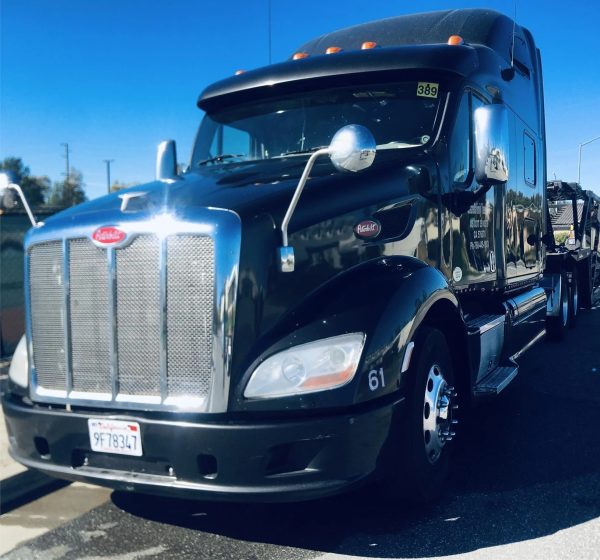2014 PETERBILT 587 & 1997 JM 8 car trailer fully rebuilt