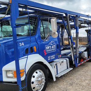 2001 Sterling LT9500 & 2000 Cottrell 7 car trailer