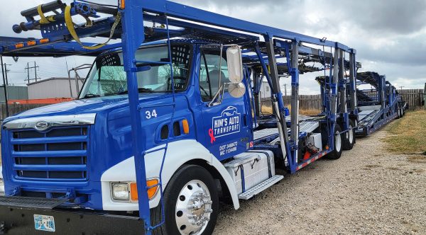 2001 Sterling LT9500 & 2000 Cottrell 7 car trailer