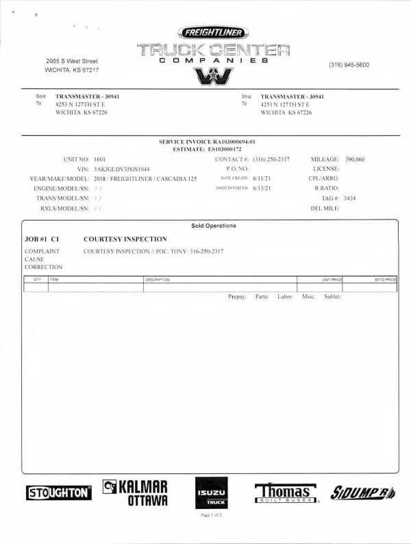 2018 Freightliner Cascadia Mid Roof 125 - Image 46