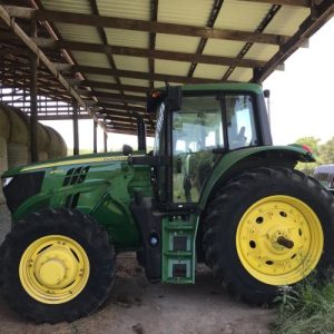2016 JOHN DEERE 6155 M TRACTOR WITH A 12 SHANK CHISEL