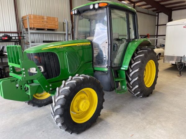 2002 JOHN DEERE 6420 TRACTOR WITH BUSH HOG OFFSET DISC