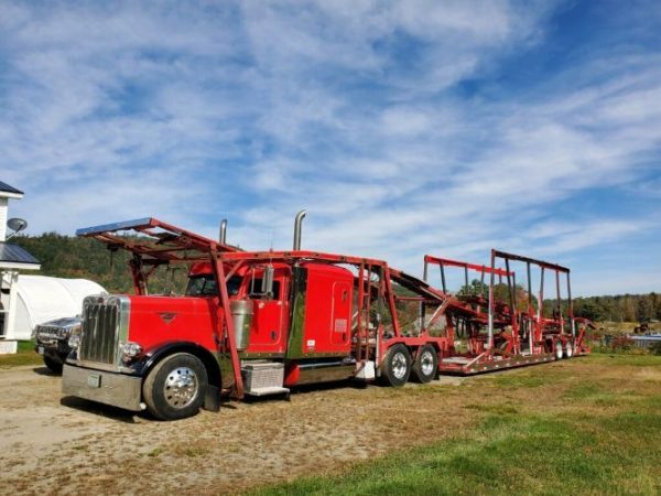 2006 PETERBILT 379 EXHD  COTTRELL HIGH RAIL  CAR HAULER