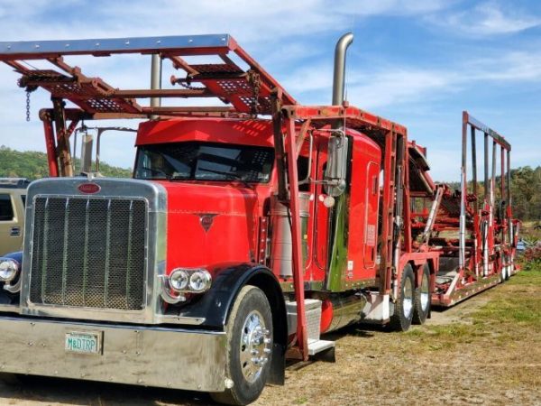 2006 PETERBILT 379 EXHD  COTTRELL HIGH RAIL  CAR HAULER - Image 2