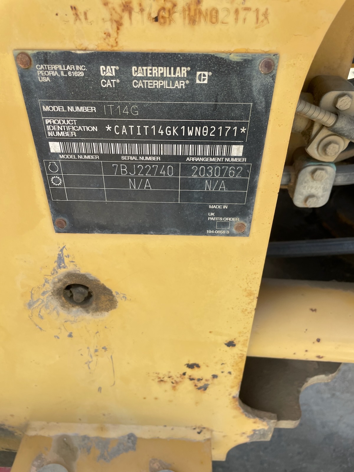 2014 Caterpillar IT14G2 Wheel Loader - Image 2